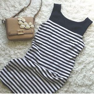 Banana Republic Striped Sleeveless Mini Dress